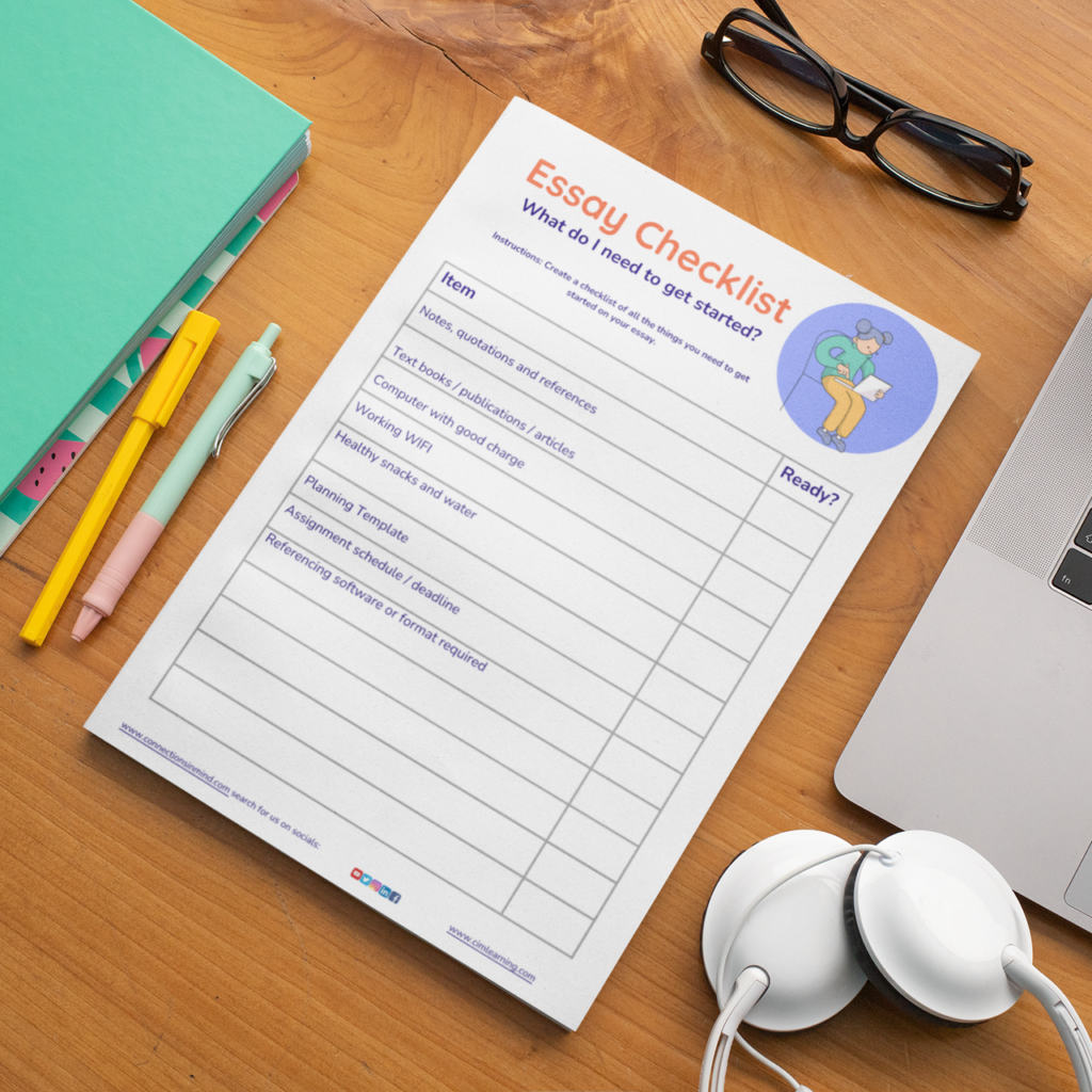 Essay Writing – Essay Prep. Checklist – Worksheet - Brain Hub